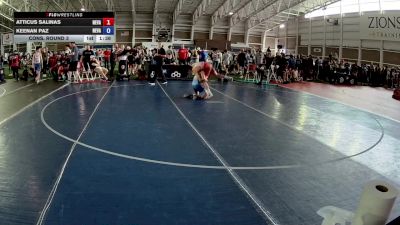 110 lbs Cons. Round 3 - Atticus Salinas, Nevada vs Keenan Paz, Nevada