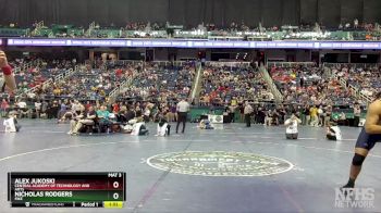 3A 285 lbs Quarterfinal - Nicholas Rodgers, Fike vs Alex Jukoski, Central Academy Of Technology And Arts