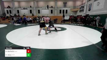 285 lbs Quarterfinal - Brady Benfeito, Bristol County/Dighton Rehoboth vs Alex Hoey, Norton