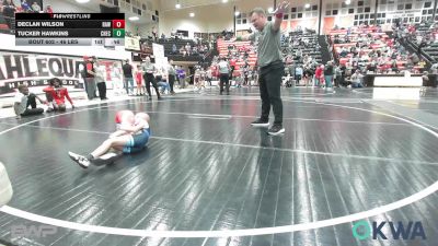46 lbs Round Of 16 - Declan Wilson, Raw Wrestling Club vs Tucker Hawkins, Checotah Matcats