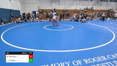 157 lbs Quarterfinal - Tommy D Holguin, AWA vs Damian Montoya, Red Wave