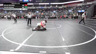122.8-133.8 lbs Round Of 32 - Mollie Metzger, Jackson Wrestling Club vs Taylor Wilson, Bartlesville Wrestling Club