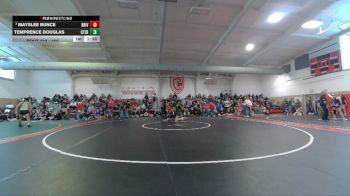 105 lbs Quarterfinal - Mayslee Bunce, Bear River vs Temprence Douglas, Center