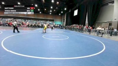 285 lbs Champ. Round 1 - Steele Meeks, Moapa Valley vs Matt Rush, Gregori