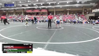 110 lbs Round 1 - Braxton Klenda, Hillsboro vs Dodger Day, Council Grove