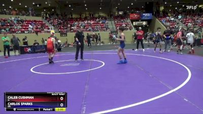 106 lbs Cons. Round 1 - Caleb Cushman, IL vs Carlos Sparks, OK