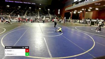 61 lbs 3rd Place - Connor Sweat, Kalispell WC vs Kamdyn Showers, Rustler WC