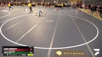 133 Championship Bracket Champ. Round 1 - Silas Helmer, Mounds View vs Aiden Friedrich, Kasson-Mantorville