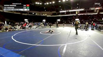 Girls 125 lbs Cons. Round 5 - Sophia Robarge, Camas (Girls) vs Lily Pedersen, Enumclaw (Girls)