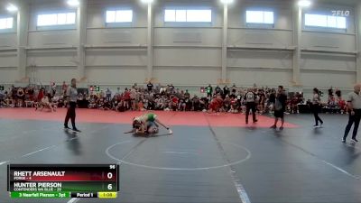 96 lbs Round 1 (8 Team) - Hunter Pierson, Contenders WA Blue vs Rhett Arsenault, FORGE