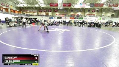 197 lbs Cons. Semi - Micheal Gibson, Life University vs Elijah Hynes, Missouri Valley