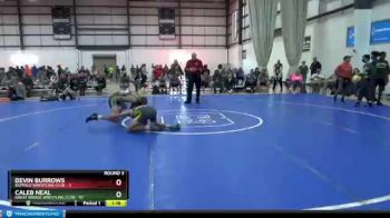 126 lbs Round 3 (6 Team) - Devin Burrows, BUFFALO WRESTLING CLUB vs Caleb Neal, GREAT BRIDGE WRESTLING CLUB