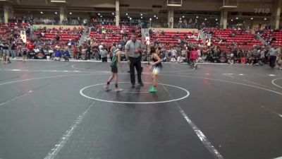 67 lbs Semifinal - Jace Swann, Garden City Wrestling Club vs Eli Stadalman, Mulvane Wrestling Club