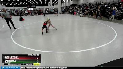 53 lbs Cons. Round 2 - Cash Little, Minnesota vs Jack Newsom, Cory Clark Wrestling