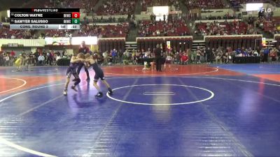 70 lbs Cons. Round 2 - Sawyer Salusso, Butte Wrestling Club vs Colton Wayne, Laurel Matburners