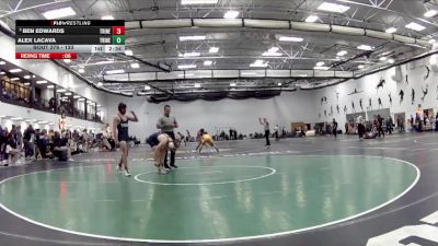133 lbs 1st Place Match - Alex LaCava, Trine vs Ben Edwards, Trine