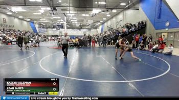 115 lbs Semifinal - Kaelyn Alleman, Wasatch Wrestling Club vs Leah James, Wasatch Wrestling Club