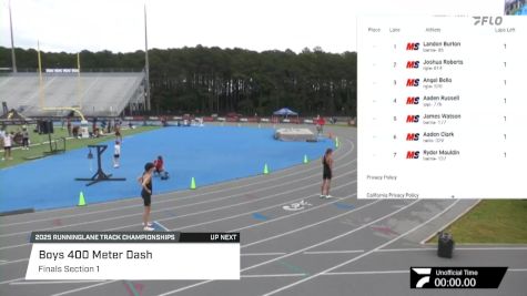 High School Boys' 400m, Finals 1