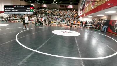115B Quarterfinal - Dominic Romero, Thermopolis Middle School vs Kye Carter, Powell Middle School