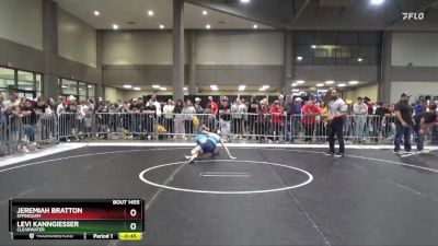 85 lbs Cons. Round 1 - Levi Kanngiesser, Clearwater vs Jeremiah Bratton, Effingham