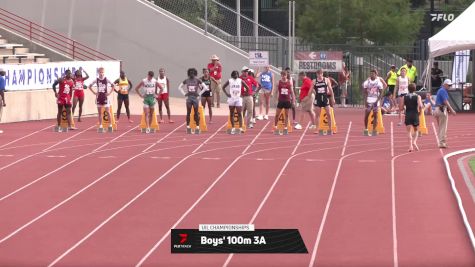 High School Boys' 100m 3A, Finals 1