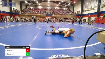 88 lbs Consi Of 4 - Callum Hunter, Owasso Takedown Club vs Zander Pope, Keystone Wrestling Club