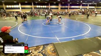 156 lbs Round Of 16 - Christian Carchi, Simi Valley WC vs Justin Patterson, Team SoCal