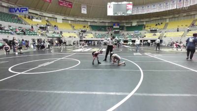 52 lbs Consi Of 4 - Emmett Myers, Rogers Iron Wrestling Club vs Robbie Morrison, Panther Youth Wrestling-CPR