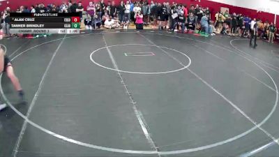 190 lbs Champ. Round 2 - Tanner Brindley, Clark vs Alan Cruz, Escondido