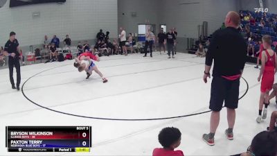 92 lbs Round 2 (6 Team) - Paxton Terry, Nebraska Blue Boys vs Bryson Wilkinson, Illinois Boys