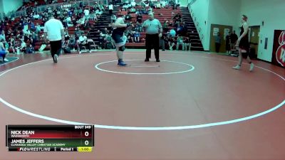 285 lbs Round 6 - Nick Dean, Wadsworth vs James Jeffers, Cuyahoga Valley Christian Academy