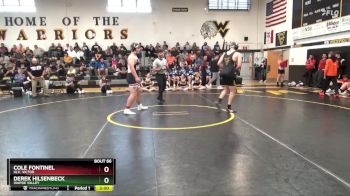 285 lbs Semifinal - Derek Hilsenbeck, Wapsie Valley vs Cole Fontinel, HLV, Victor