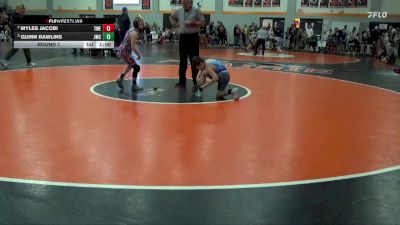 95 lbs Round 1 - Myles Jacobi, Trojan Warrior Elite vs Quinn Rawlins, Jesup Mat Club