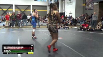 155 lbs Round 2 (4 Team) - Zoey Bly, MN Storm vs Jamaria Johnson-Reed, Nebraska Wrestling Academy