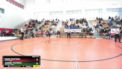 138 lbs Semifinal - Gabriel Pacheco, Central Union vs David Martinez, Castle Park