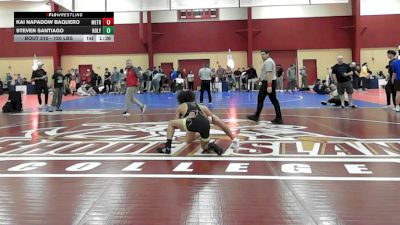 120 lbs Semifinal - Kai Napadow Baquero, MetroWest United vs Steven Santiago, Holyoke High School