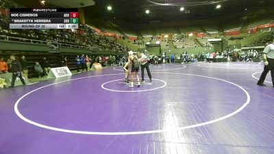 134 lbs Round Of 32 - Noe Cisneros, Arvin vs Brakstyn Herrera, Sierra Pacific