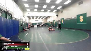 113 lbs Cons. Round 2 - Finn Janetzke, Mt. Carmel vs Anthony Martinez, Lakeside