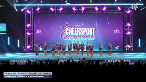 Express Cheer - Exceptional [2026 L4.2 Senior - Small - A Day 2] 2026 CHEERSPORT National All Star Cheerleading Championship