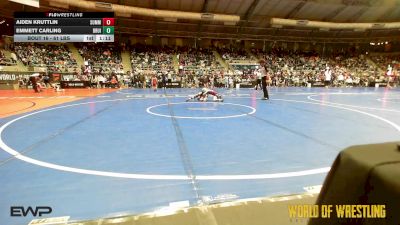 61 lbs Round Of 64 - Aiden Kruttlin, Summit Wrestling vs Emmett Carling, Bruin Elite