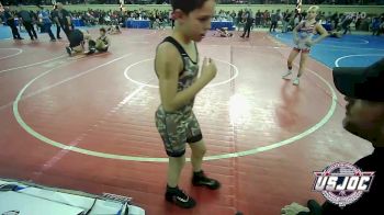 92 lbs Round Of 16 - Blake Nevils, Honey Badgers Wrestling Club vs Andrew Stockton, Cashion Youth Wrestling