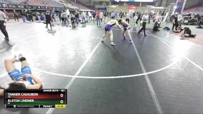 182 lbs Cons. Round 2 - Elston Lindner, IA vs Tanner Casaubon, TX