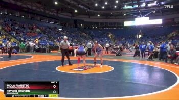 130 lbs Quarterfinal - Taylor Dawson, Collinsville vs Viola Pianetto, Mt. Prospect (Prospect)