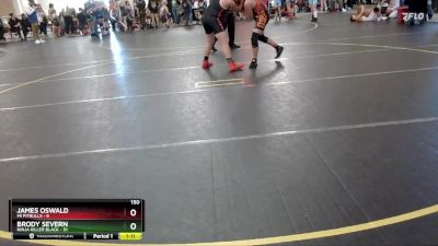 150 lbs Round 1 (6 Team) - James Oswald, Mi Pitbulls vs Brody Severn, Ninja Killer Black