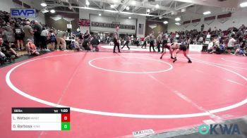 96 lbs Rr Rnd 1 - Landon Watson, Wagoner Takedown Club vs Damian Barbosa, Honey Badgers Wrestling Club