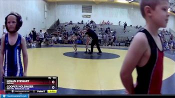 50 lbs Cons. Semi - Logan Stewart, Indiana vs Cooper Holsinger, Wes-del Wrestling Club