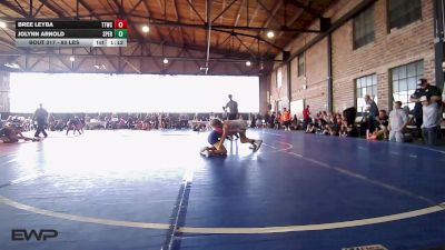 80 lbs Rr Rnd 3 - Bree Leyba, Team Tulsa Wrestling Club vs Jolynn Arnold, Sperry Wrestling Club