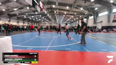 100 lbs 3rd Place Match - Jeremiah Cisneros, Scots Wrestling Club vs Aiden Ramirez, El Paso Wildcats Wrestling Club