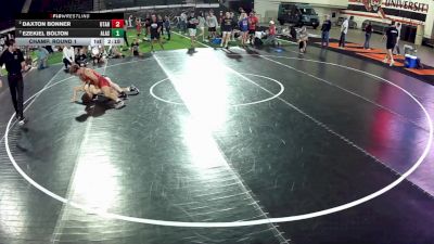 150 lbs Champ. Round 1 - Daxton Bonner, Utah vs Ezekiel Bolton, Alaska