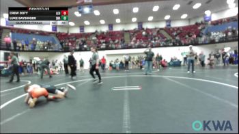 52 lbs Quarterfinal - Crew Doty, Lexington Wrestling Club vs Luke Baysinger, Shelton Wrestling Academy